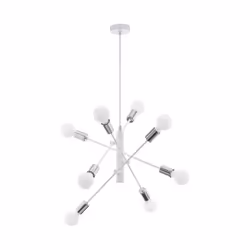 EGLO GRADOLI, Supporto flessibile, Bianco, Bianco, Acciaio, II, 8 lampadina(e)