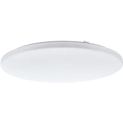 Plafoniera Moderna Frania Acciaio Bianco Luce Led Integrato 50W