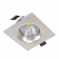 EGLO Saliceto, Faretto da incasso, Lampadina/e non sostituibile/i, 1 lampadina(e), LED, 2700 K, Acciaio satinato