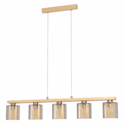 EGLO Castralvo, 5 lampadina(e), E27, Marrone, Nichel