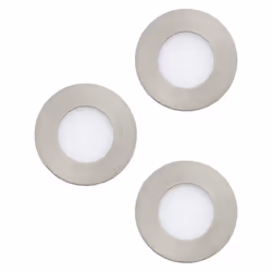 EGLO FUEVA 1, Faretto da incasso, 3000 K, 340 lm, 220-240 V, Nichel, Bianco