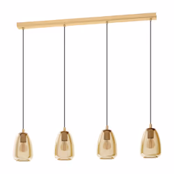 EGLO ALOBRASE, Supporto flessibile, Ottone, Ottone, Vetro, Acciaio, Soggiorno, Interno