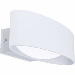 EGLO Chinoa, Illuminazione da parete da esterno, Trasparente, Bianco, Alluminio, Plastica, Acciaio, IP54, Facciata, I