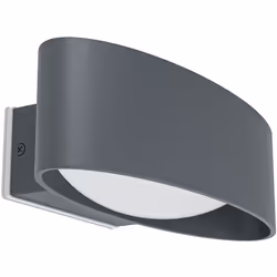 EGLO Chinoa, Superficie, 1 lampadina(e), 3000 K, IP54, Antracite, Trasparente