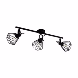 EGLO Tabillano, Faretto d'illuminazione da superficie, E27, 3 lampadina(e), 220-240 V, Nero