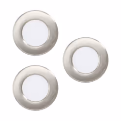 EGLO Fueva 5, Faretto da incasso, LED, 220-240 V, Acciaio satinato, Bianco