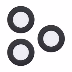 EGLO Fueva 5, Faretto da incasso, 3 lampadina(e), LED, 3000 K, 990 lm, Nero, Bianco