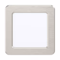 EGLO Fueva 5, Faretto da incasso, LED, 3000 K, 650 lm, 220-240 V, Acciaio satinato, Bianco