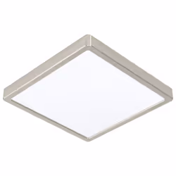 EGLO Fueva 5, LED, 3000 K, 2400 lm, IP20, Acciaio satinato, Bianco