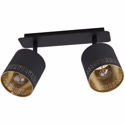 EGLO Esteperra, E27, 2 lampadina(e), 56 W, 220-240 V, Nero, Oro