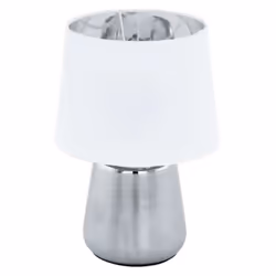 EGLO Manalba 1, Argento, Bianco, Ceramica, Tessuto, IP20, E14, 1 lampadina(e), 40 W