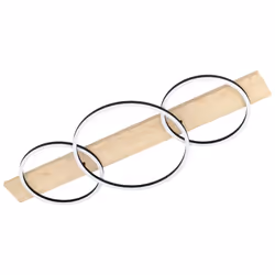 EGLO Boyal, 3 lampadina(e), LED, 3400 lm, IP20, Nero, Marrone, Bianco