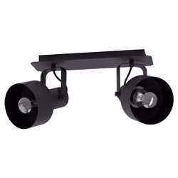 EGLO CASIBARE, Faretto per illuminazione ferroviaria, E27, 2 lampadina(e), 28 W, 220-240 V, Nero