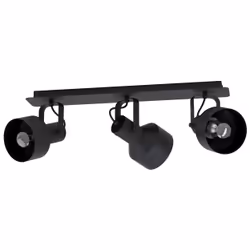 EGLO CASIBARE, Faretto per illuminazione ferroviaria, E27, 3 lampadina(e), 28 W, 220-240 V, Nero