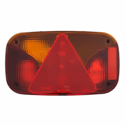 HELLA 2VB 998 232-011 Luce posteriore Sx rosso/giallo nero con lampadine, per rimorchio