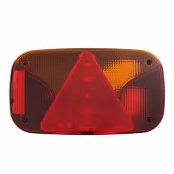 HELLA 2VB 998 232-021 Luce posteriore Dx rosso/giallo nero con lampadine, per rimorchio