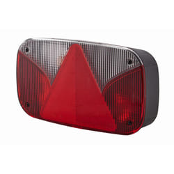 HELLA 2VA 998 232-251 Luce posteriore Sx bianco/rosso nero con lampadine, per rimorchio