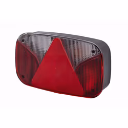 Luce posteriore; HELLA; Dx bianco/rosso nero per rimorchio, con lampadine; E95447, 1435749, 9992740