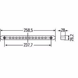 HELLA 2DA 959 071-731 Luce posteriore di stop LED posteriore Rosso LED 24 - Vista aggiuntiva 7