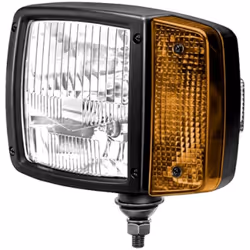 Altezza [mm]: 212. Articolo complementare/info integrativa 2: con lampadine. Colore alloggiamento: nero. Colore lente faro: g ...