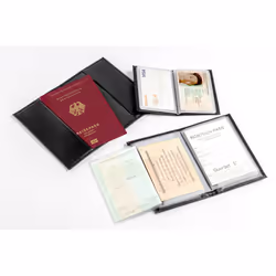 Walther 582000075 copertina per passaporto Nero Pelle