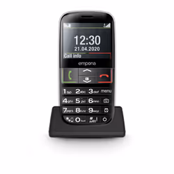 Emporia emporiaEUPHORIA-LTE, Barra, SIM singola, 5,84 cm (2.3"), 2 MP, 1400 mAh, Nero