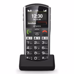 Emporia SIMPLICITY-LTE 5,08 cm (2") 90 g Nero, Argento Telefono di livello base - Vista aggiuntiva 4