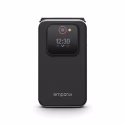 Emporia emporiaJOY-LTE, Clamshell, SIM singola, 7,11 cm (2.8"), 2 MP, 1300 mAh, Nero