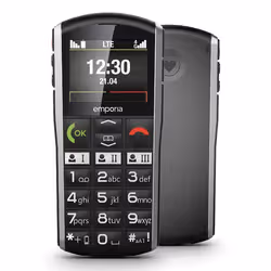 Emporia SIMPLICITY-LTE 5,08 cm (2") 90 g Nero, Argento Telefono di livello base - Vista aggiuntiva 2