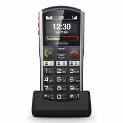 Emporia SIMPLICITY-LTE 5,08 cm (2") 90 g Nero, Argento Telefono di livello base - Vista aggiuntiva 4