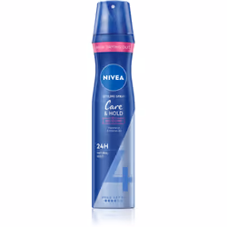 La lacca per capelli NIVEA Care & Hold si prenderà del trattamento finale dei capelli prolungando la durata dell’acconciatura ...