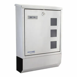 Rottner T06194 cassetta per la posta Argento Cassetta postale a parete Acciaio inox