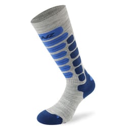 Lenz Skiing 2.0 Calzini per bambini, grigio-rosso-blu, dimensione 31 - 34