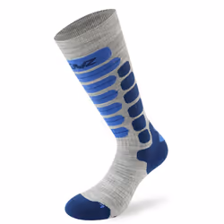 Lenz Skiing 2.0 Calzini per bambini, grigio-rosso-blu, dimensione 35 - 38 - Vista aggiuntiva 2