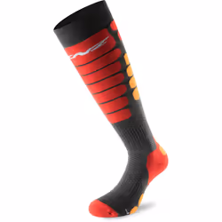 Lenz Skiing 5.0 Calzini, nero-rosso, dimensione 39 - 41 per uomo - Vista aggiuntiva 2