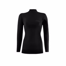 Lenz 6.0 Merino Turtle Neck Camicia longsleeve da donna, nero, dimensione L per donne
