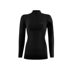Lenz 6.0 Merino Turtle Neck Camicia longsleeve da donna, nero, dimensione L per donne