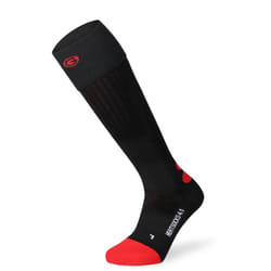 Lenz Heat Sock 4.1 Toe Cap Calze riscaldate, nero-rosso, dimensione 39 - 41 per uomo
