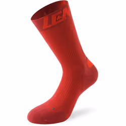 Lenz 7.0 Mid Merino Compression Calzini, rosso, dimensione 45 - 47 per uomo