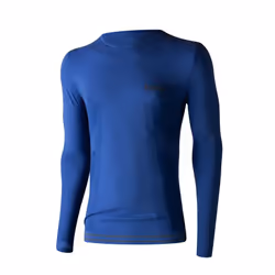 Lenz 6.0 Merino Crew Neck Camicia funzionale, blu, dimensione S per uomo