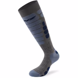 Lenz Skiing 5.0 Calzini, grigio-blu, dimensione 45 - 47 per uomo