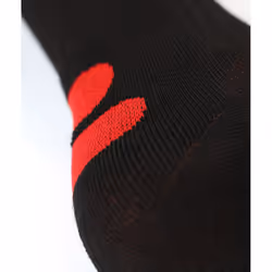 Lenz Heat Sock 4.1 Toe Cap Calze riscaldate, nero-rosso, dimensione 45 - 47 per uomo