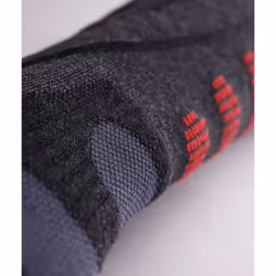 Lenz Heat Sock 5.1 Toe Cap Regular Fit Unisex Calze al ginocchio Antracite, Rosso 1 paio/a