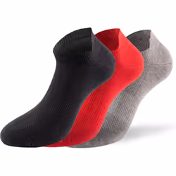 Lenz Performance Sneaker Tech Calzini, nero-grigio-rosso, dimensione 39 - 42 per uomo - Vista aggiuntiva 2