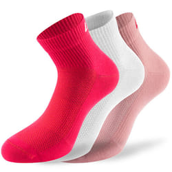 Lenz Performance Quarter Tech Calzini, bianco-rosso-rosa, dimensione 39 - 42 per uomo