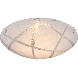 Faretto a soffitto a LED lampada in vetro ghiacciato soggiorno sala da pranzo illuminazione corridoio lampada cromata