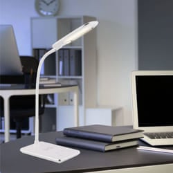 Globo - Lampada da tavolo a led Luce cromata Caricabatterie usb wireless mobile Touch Dimmer