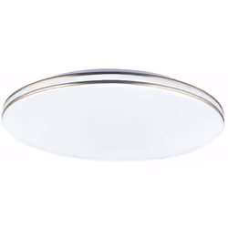 Descrizione La plafoniera rotonda (Ø53cm) semplice ma elegante è realizzata in metallo e plastica e combina lo stile classico ...