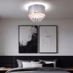Descrizione Elegante plafoniera per il soggiorno Illumina il tuo soggiorno con questa bellissima plafoniera Il paralume in te ...