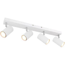 Globo - Faretti Metallo Bianco, 4 x Gu10